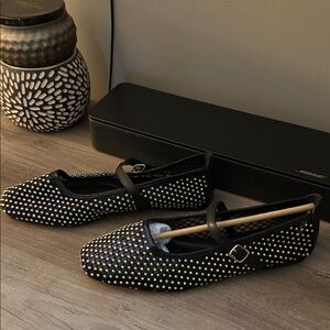 Mary Jane Studded Flats